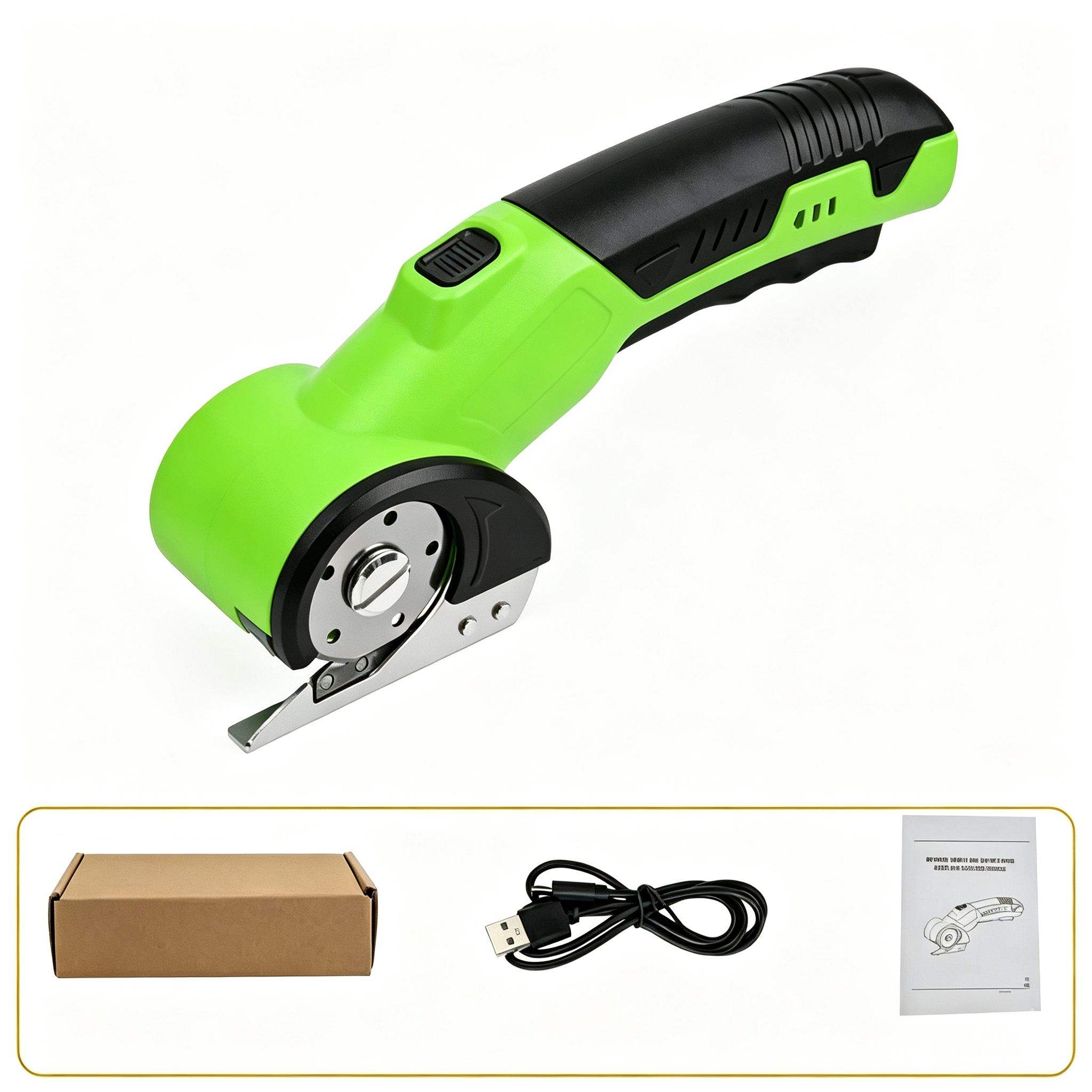 Cordless Electric Scissors 3.7V – Rechargeable Heavy Duty Cutter with Safety Lock