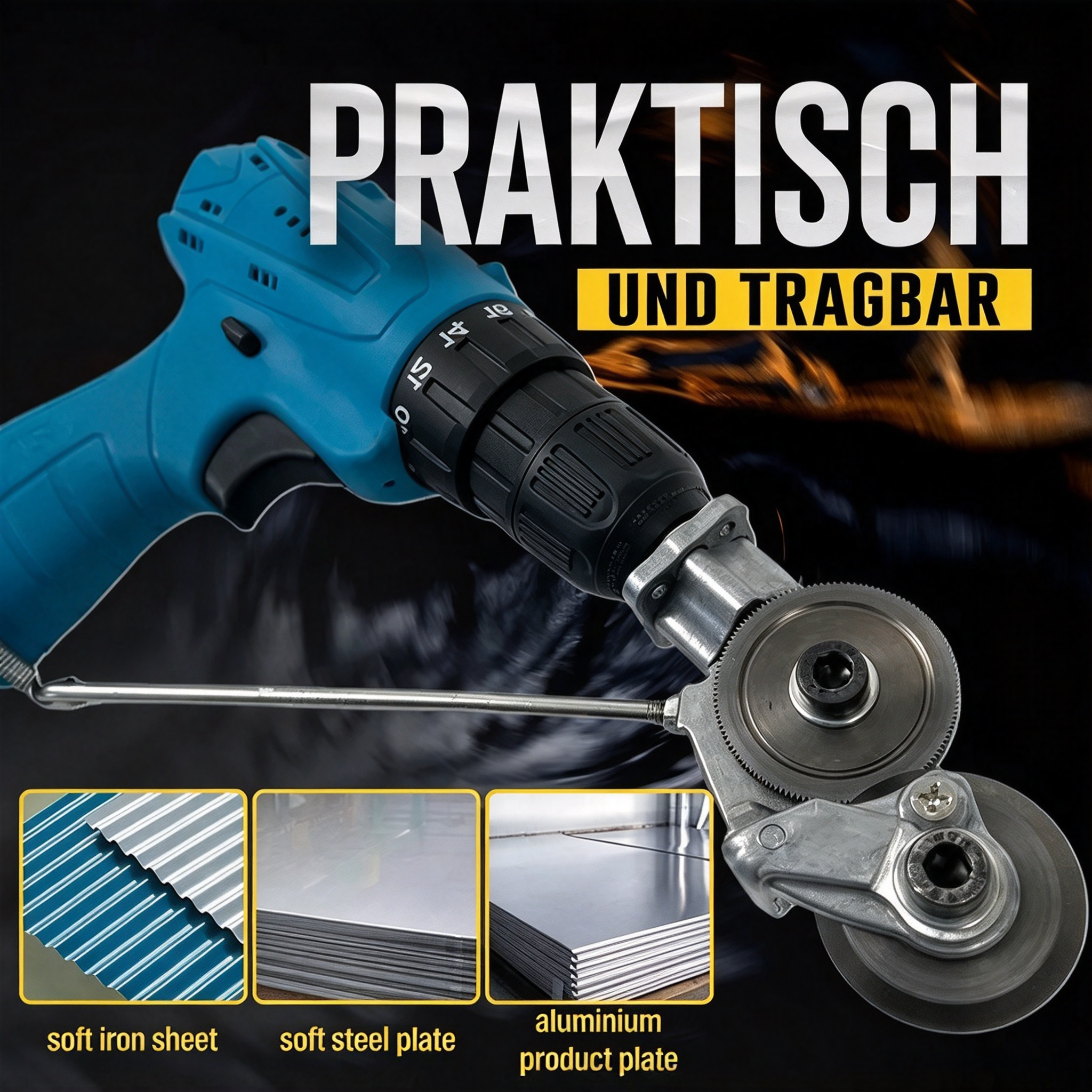 ⚡ 50% RABATT NU!🔧 Elektrisk Borrskärare – Säker, Effektiv & Bärbar – DIY Essential 🛡️