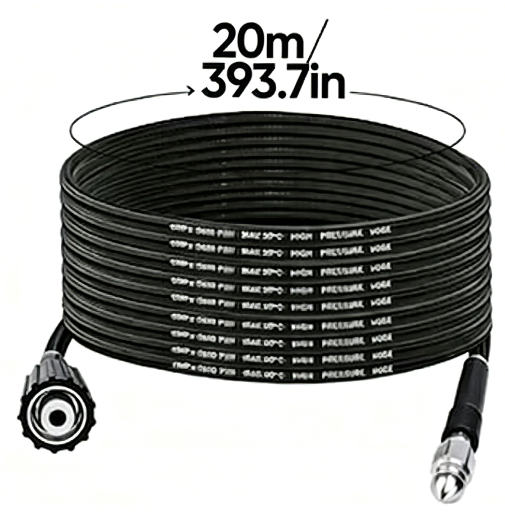 🚿 High-pressure drain cleaning hose kit – Rotating nozzle and reinforced hose for unclogging pipes 🛠️✨ – Free shipping🚚
