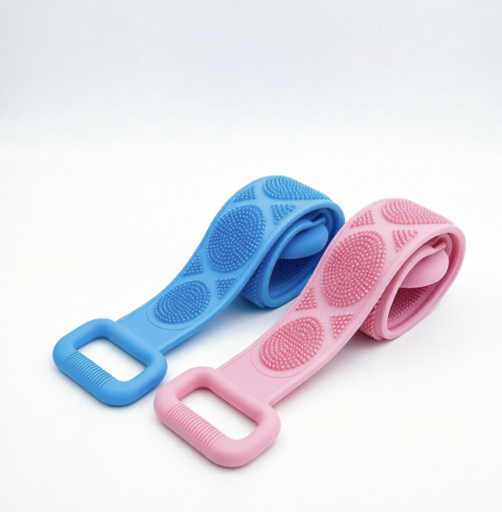 Silicone Bath Brush Double-Sided Exfoliating Back Scrubber