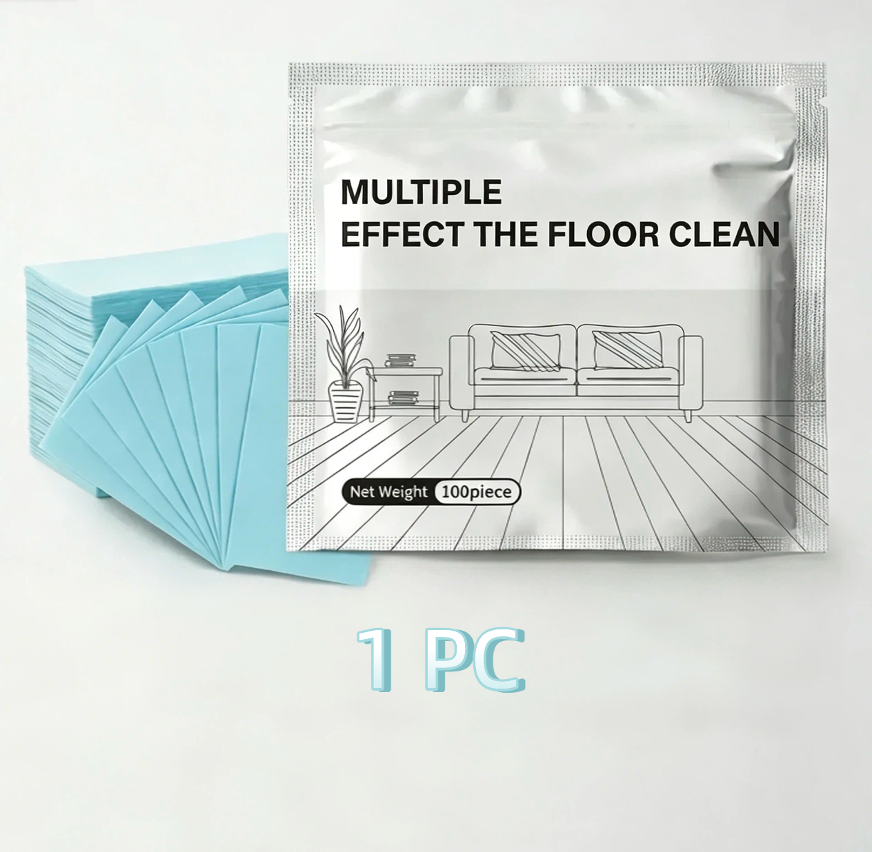 Multi-Surface Floor Cleaning Tablets - 100 Pack for Sparkling Floors