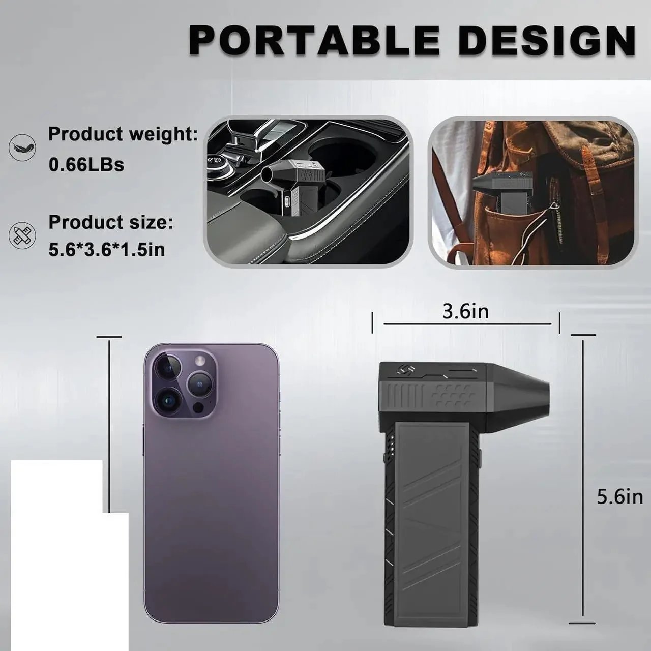 Ultra-Powerful 150,000 RPM Portable Turbo Fan