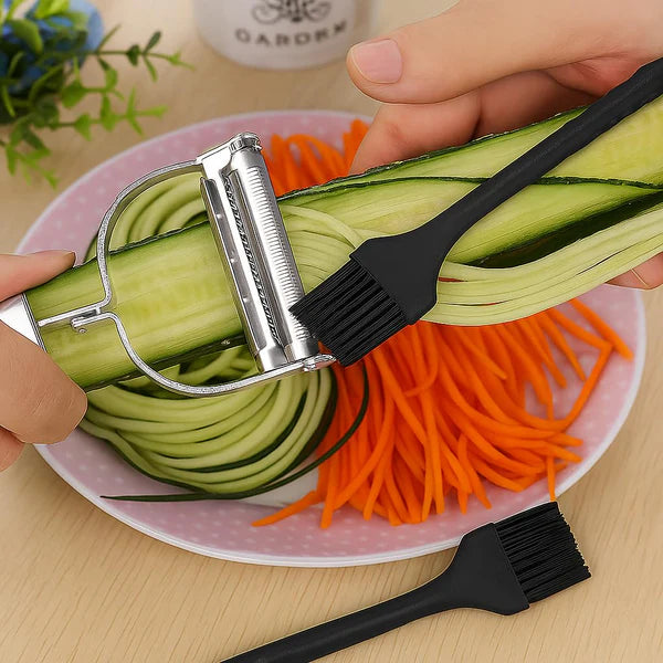 Multipurpose Stainless Steel Vegetable Peeler – Julienne Cutter & Slicer Tool