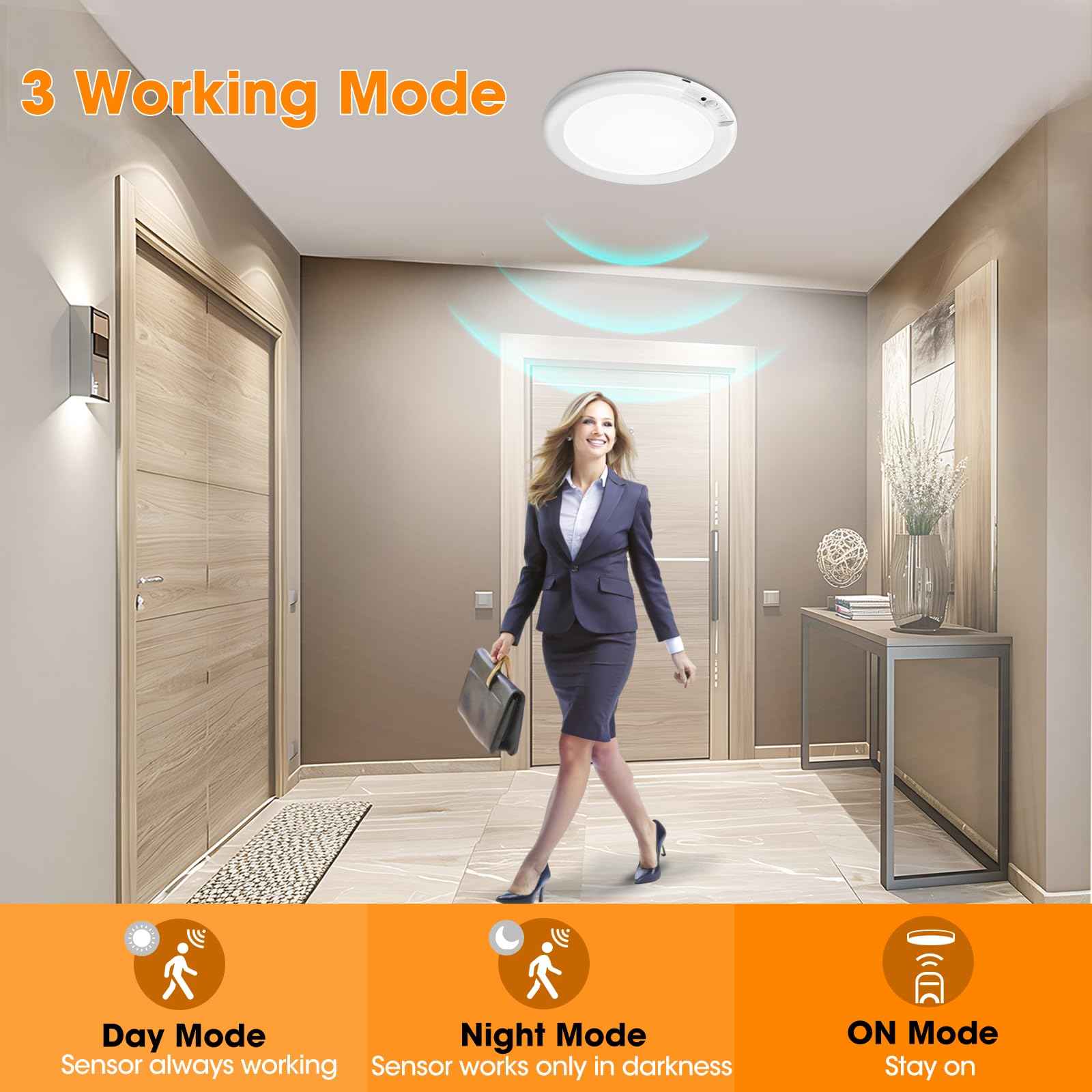 Rechargeable Ceiling Light With Remote