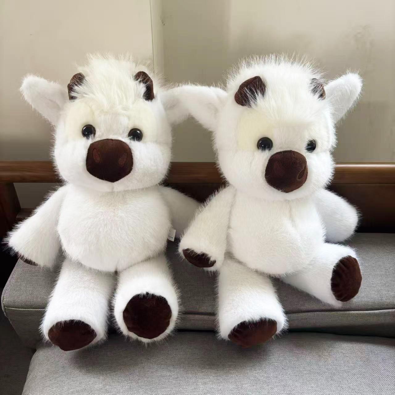Running Highland Cow Plush Toy, Soft Fluffy Stuffed Animal, Cute Stuffed Animal, Cuddly Stuffed Animals, Kawaii Stuffed Animals, Soft Huggable, Perfect for Kids Birthday Gifts, Valentine's Day, Mother's Day, Graduation, Wedding