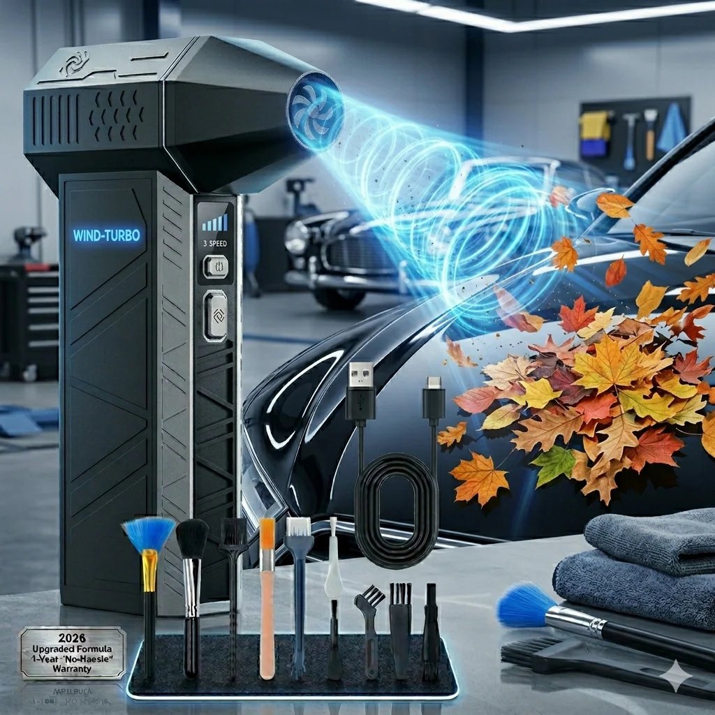 Ultra-Powerful 150,000 RPM Portable Turbo Fan