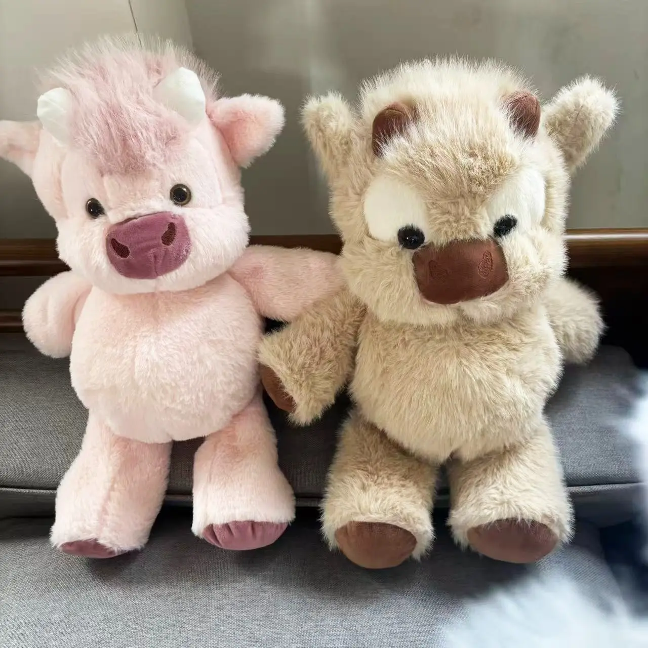 Running Highland Cow Plush Toy - Soft & Cuddly Gift for All