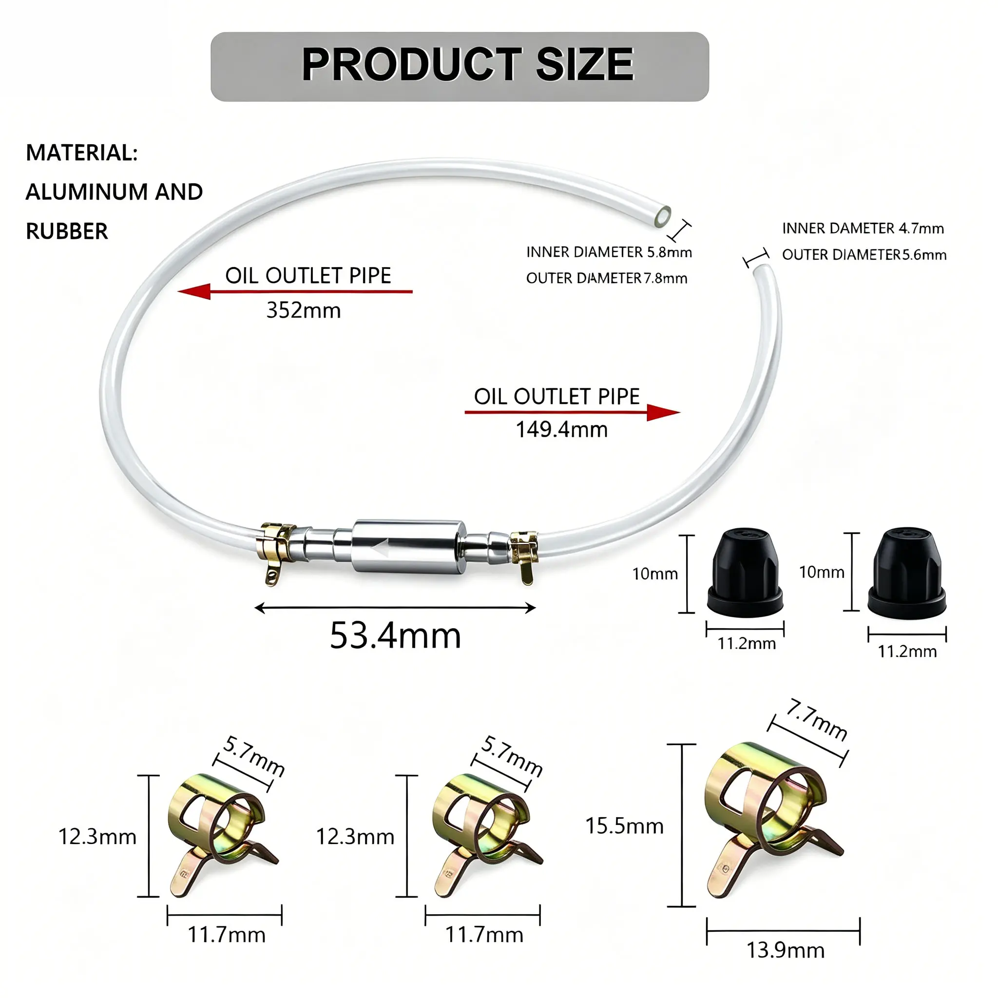 Brake Bleeding Tool Kit for Cars & Motorcycles - Universal Hydraulic System Bleeder