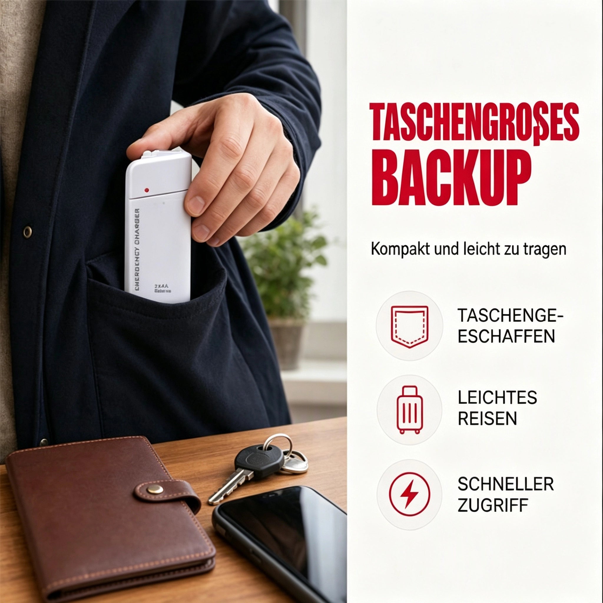 📱🔋Emergency mobile phone charger for your pocket