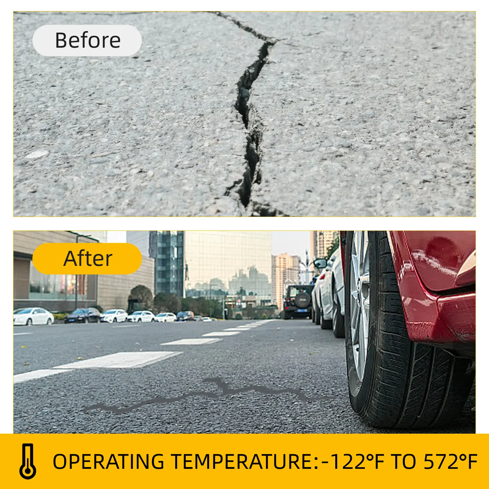 Self-leveling crack sealant