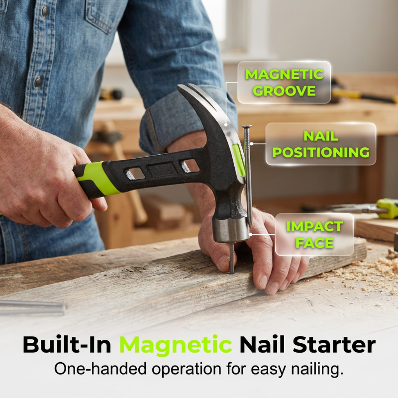 🔨🏗️ Multifunctional Magnetic Claw Hammer Tool