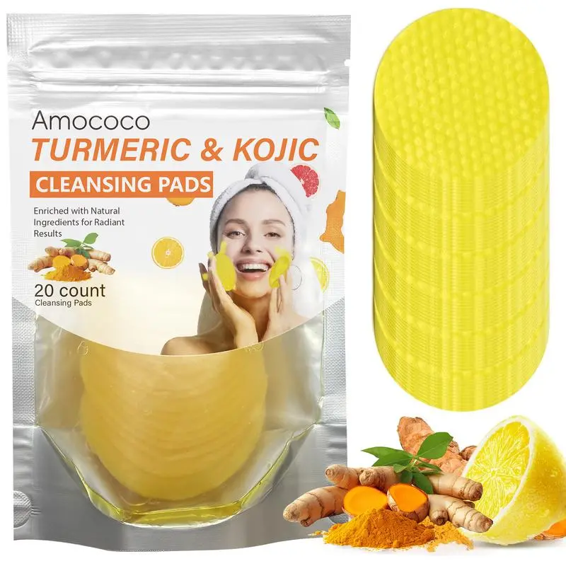 Turmeric & Kojic Cleansing Pads - 20pcs Deep Clean