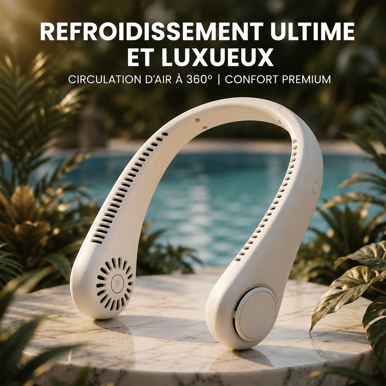 🔥Dernier jour – 60 % de réduction🔥🍃Ventilateur de cou portable sans pales à 360°