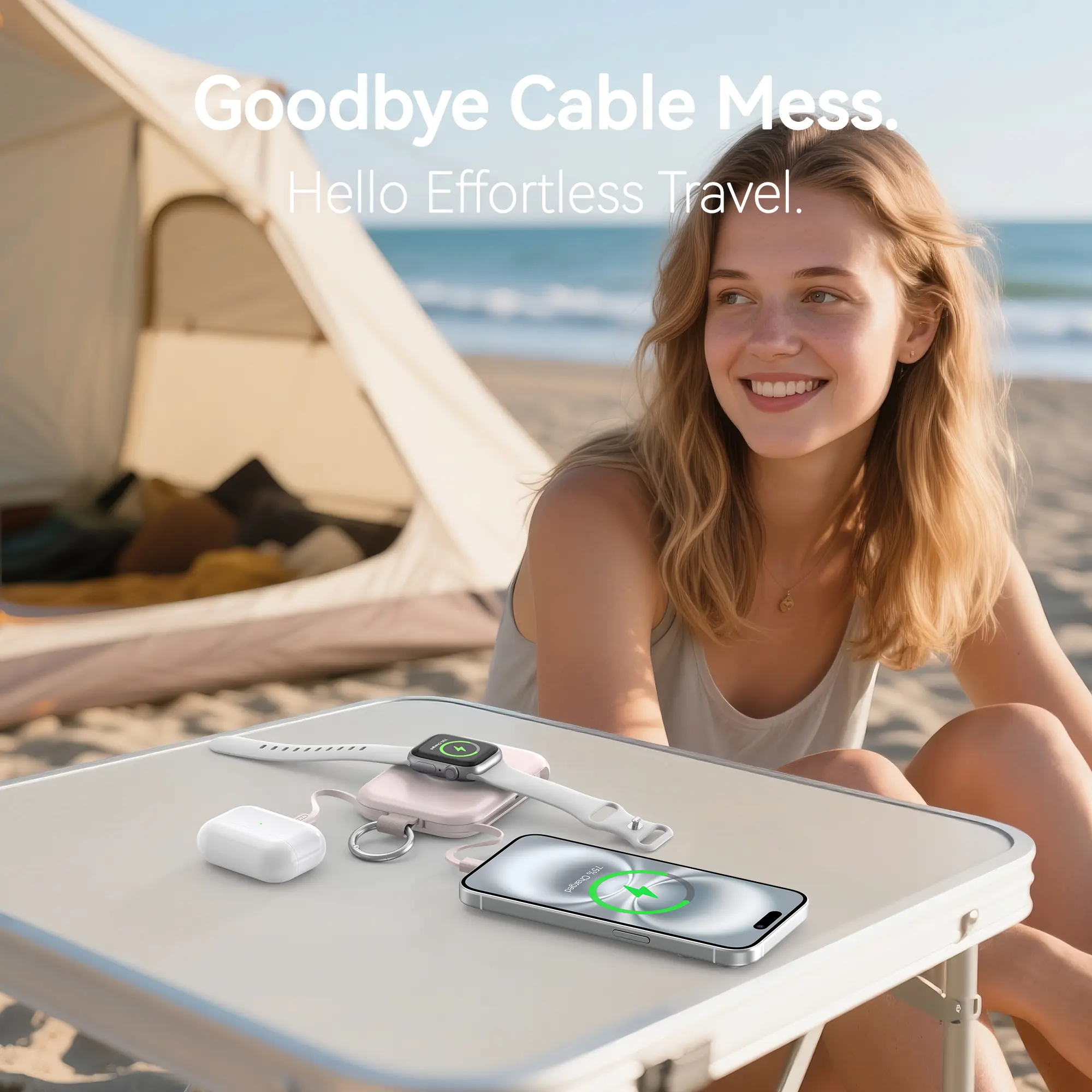 RORRY 5000mAh Portable Charger for Apple Watch & iPhone