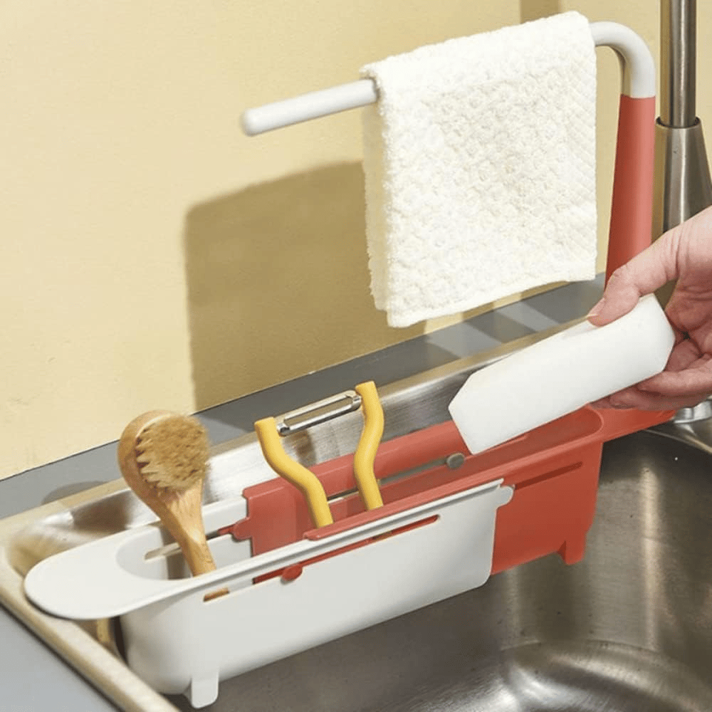 🔥Telescopic Sink Storage Rack✨