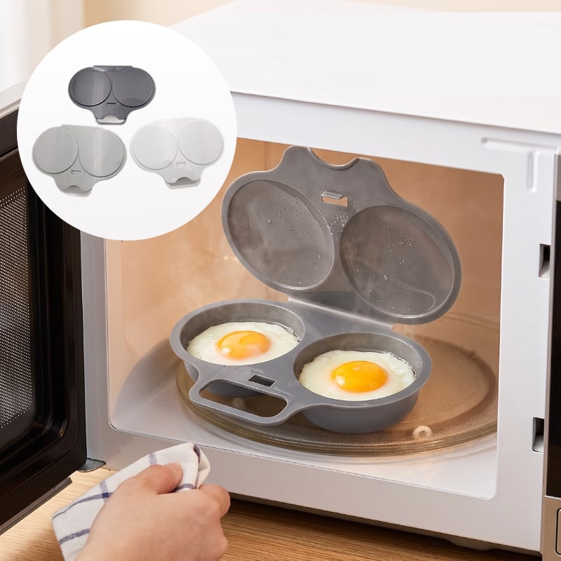 2-Egg Microwave Egg Poacher with Lid