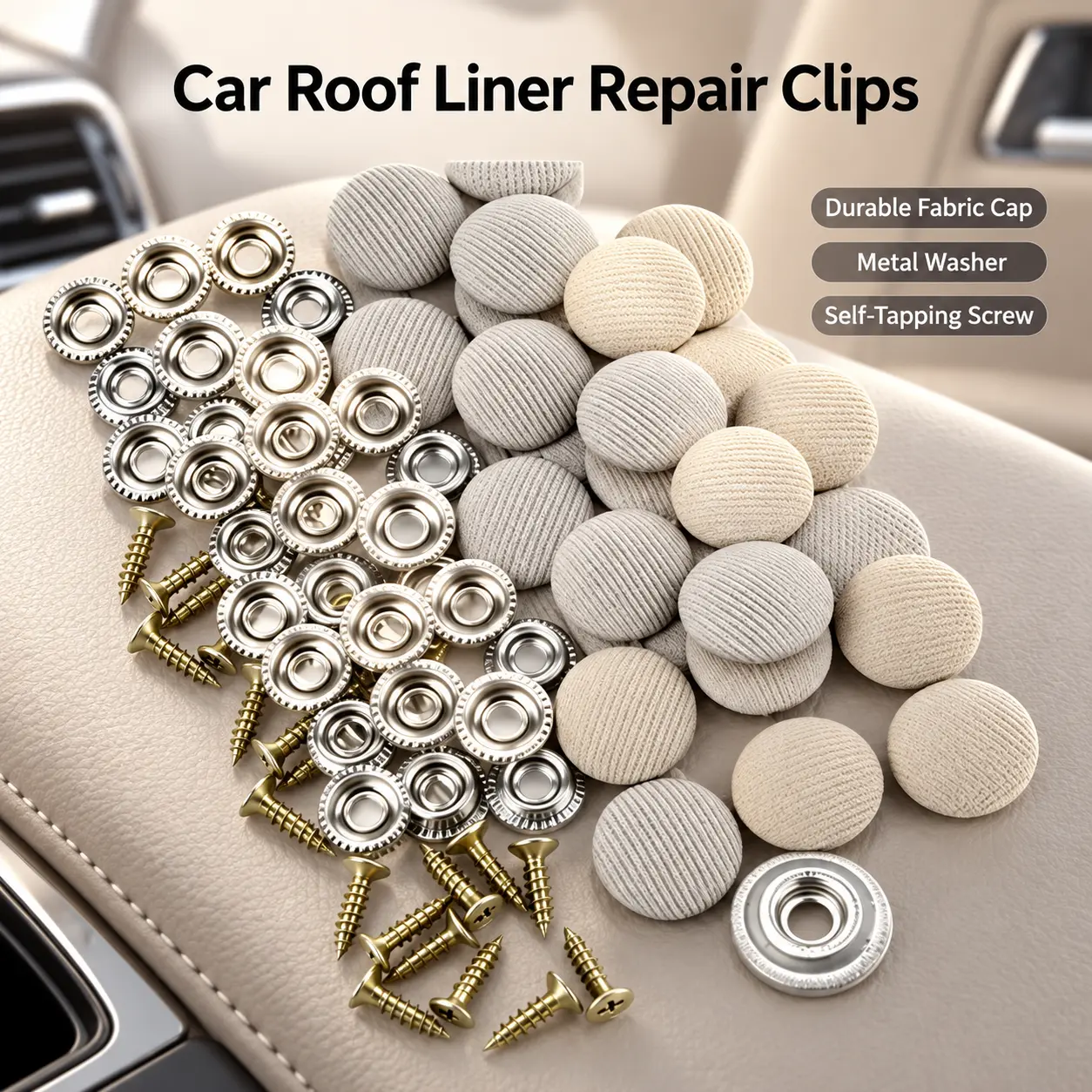 Car Roof Headliner Repair Buttons