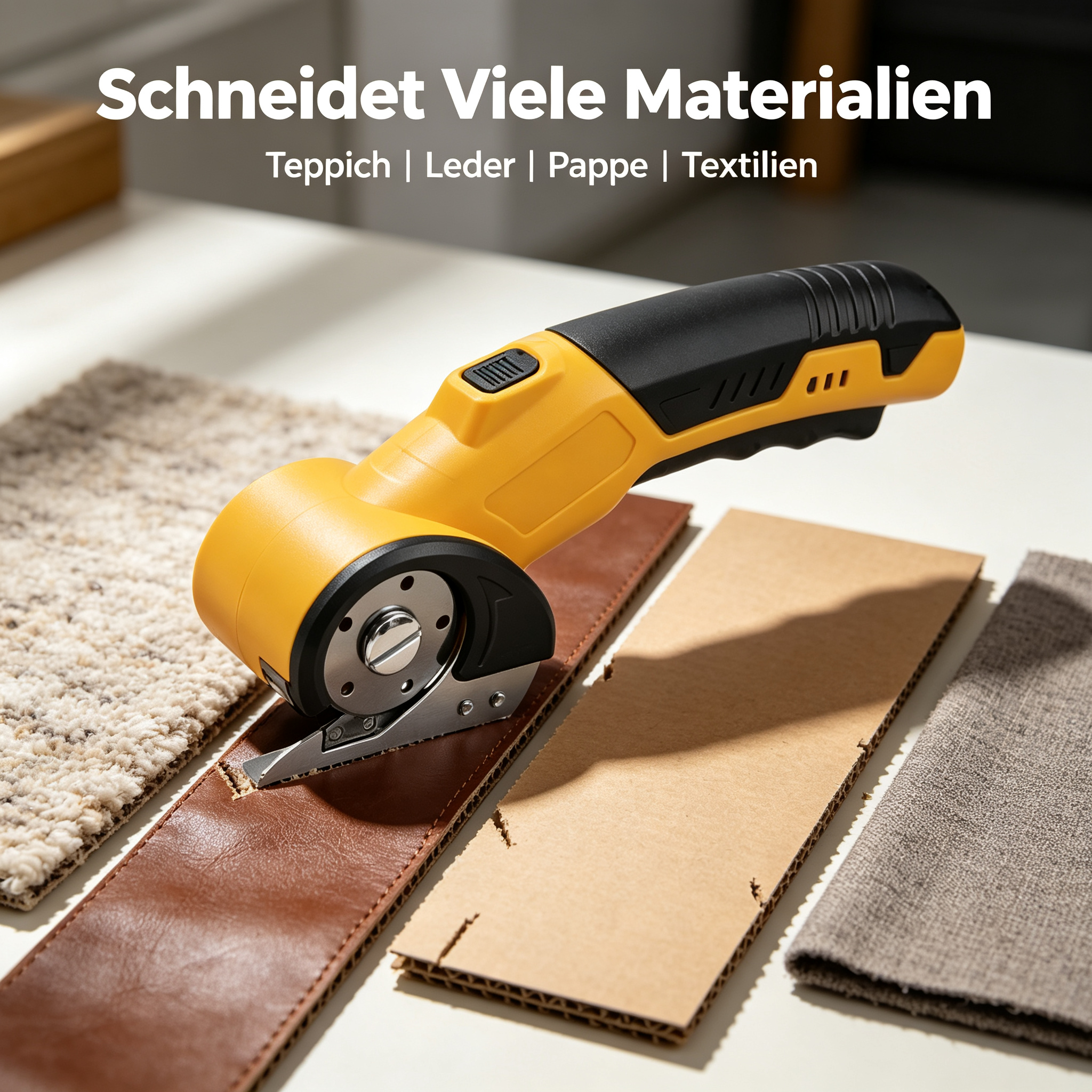 Cordless Electric Scissors 3.7V – Rechargeable Heavy Duty Cutter with Safety Lock