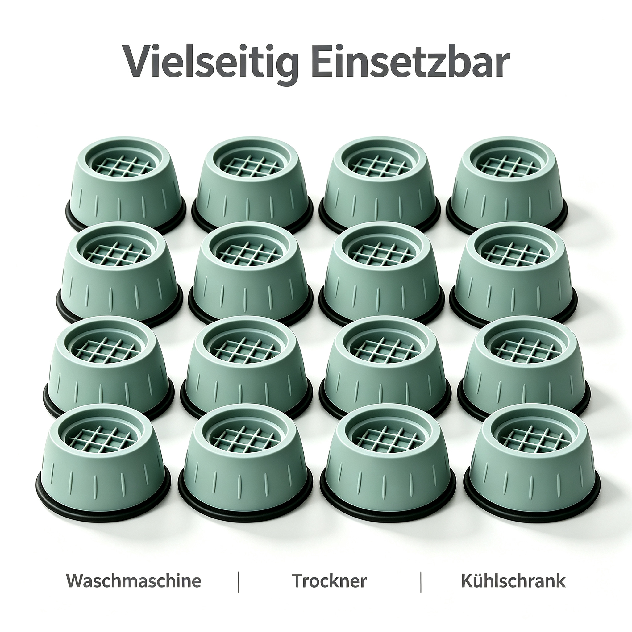4 Stück Anti-Vibrationsfüße für Waschmaschine und Möbel