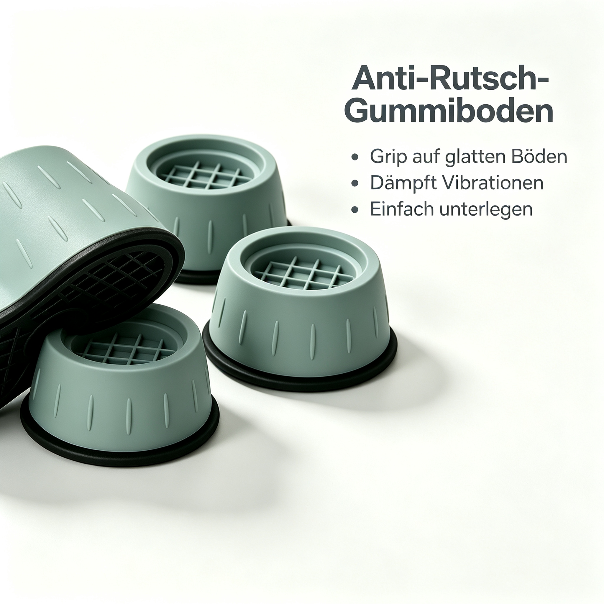 4 Stück Anti-Vibrationsfüße für Waschmaschine und Möbel