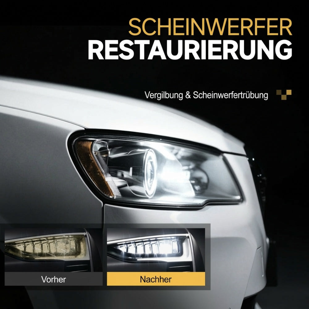 💡🔥Scheinwerfer-Aufbereitungsset mit Schutzfunktion für Autos
