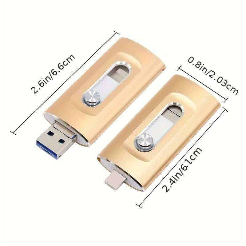 📱3-in-1 Universele USB-stick - Voor iPhone, Android & PC - USB 3.0 Supersnel
