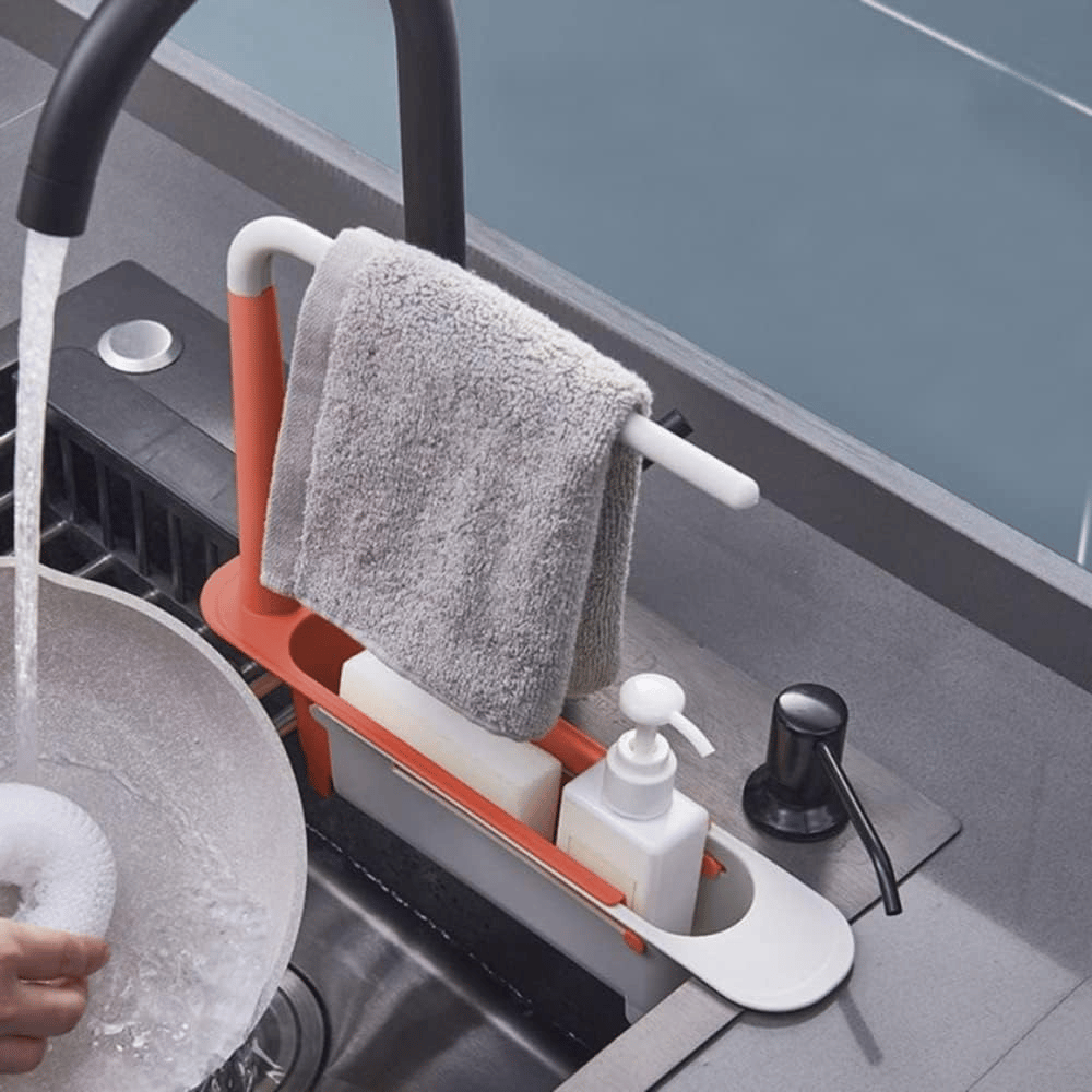🔥Telescopic Sink Storage Rack✨