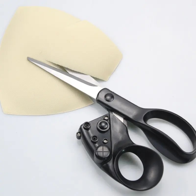 Heavy-Duty Laser-Guided Scissors – Ergonomic Stainless Steel for Fabric, Paper & Crafts