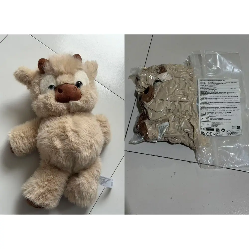 Running Highland Cow Plush Toy - Soft & Cuddly Gift for All