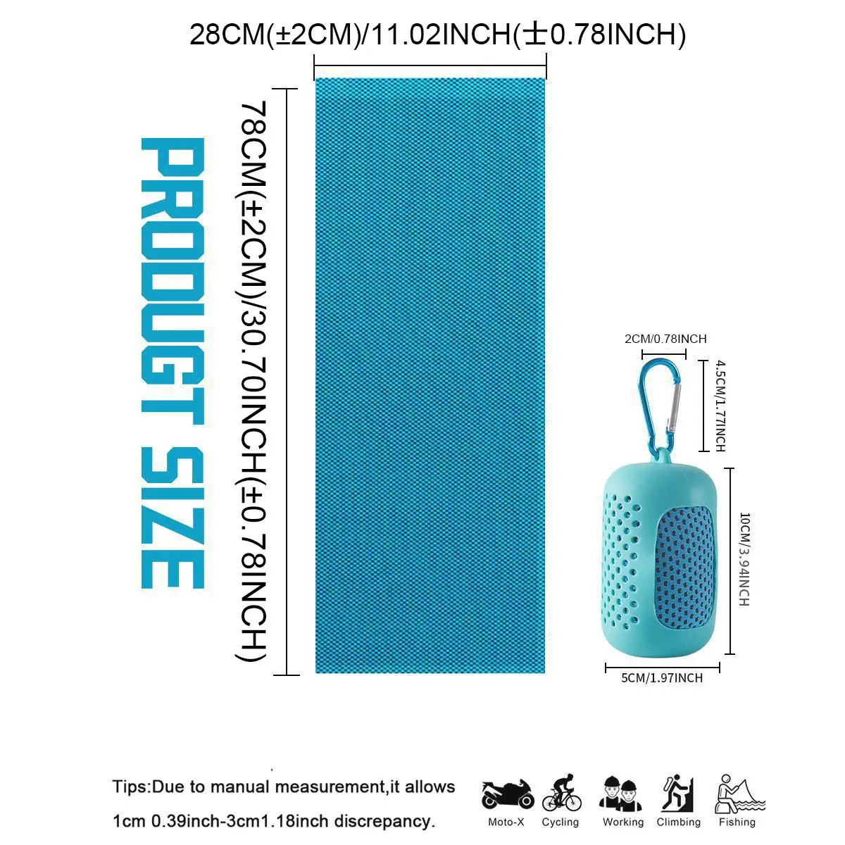 Portable Cooling Towel for Yoga, Gym & Sports