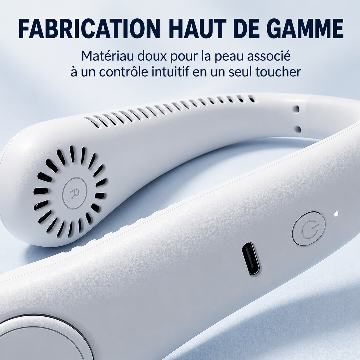 🔥Dernier jour – 60 % de réduction🔥🍃Ventilateur de cou portable sans pales à 360°
