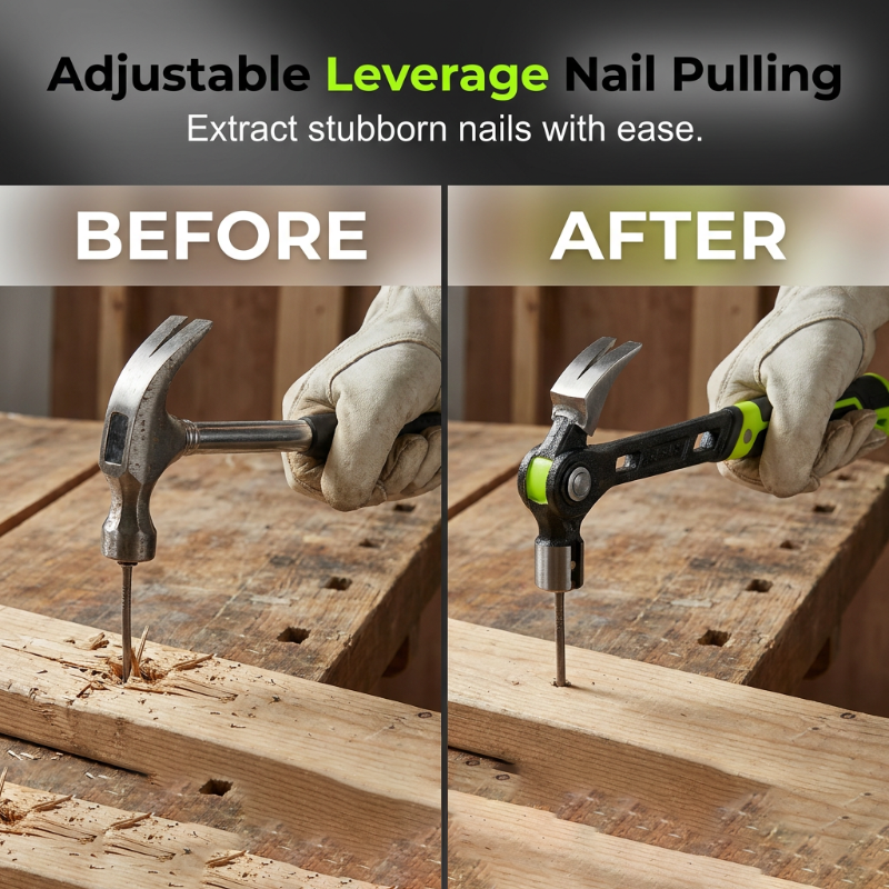 🔨🏗️ Multifunctional Magnetic Claw Hammer Tool