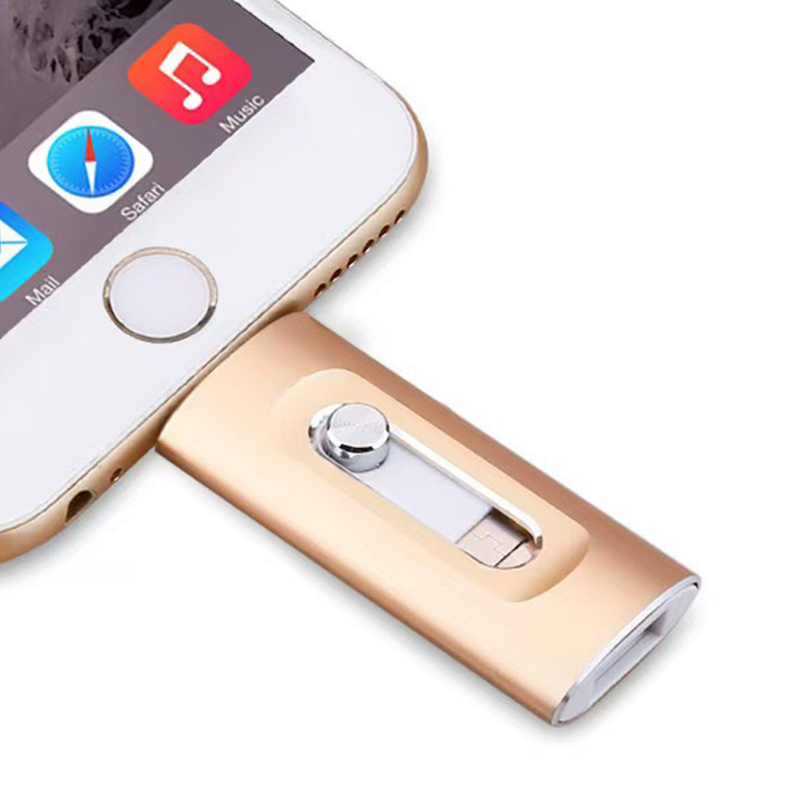 📱3-in-1 Universele USB-stick - Voor iPhone, Android & PC - USB 3.0 Supersnel