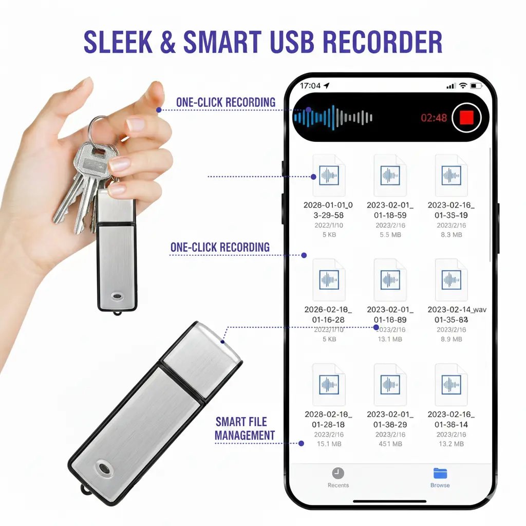 2-in-1 USB-Sprachaufnehmer 🖊️