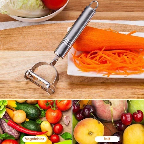 Multipurpose Stainless Steel Vegetable Peeler – Julienne Cutter & Slicer Tool