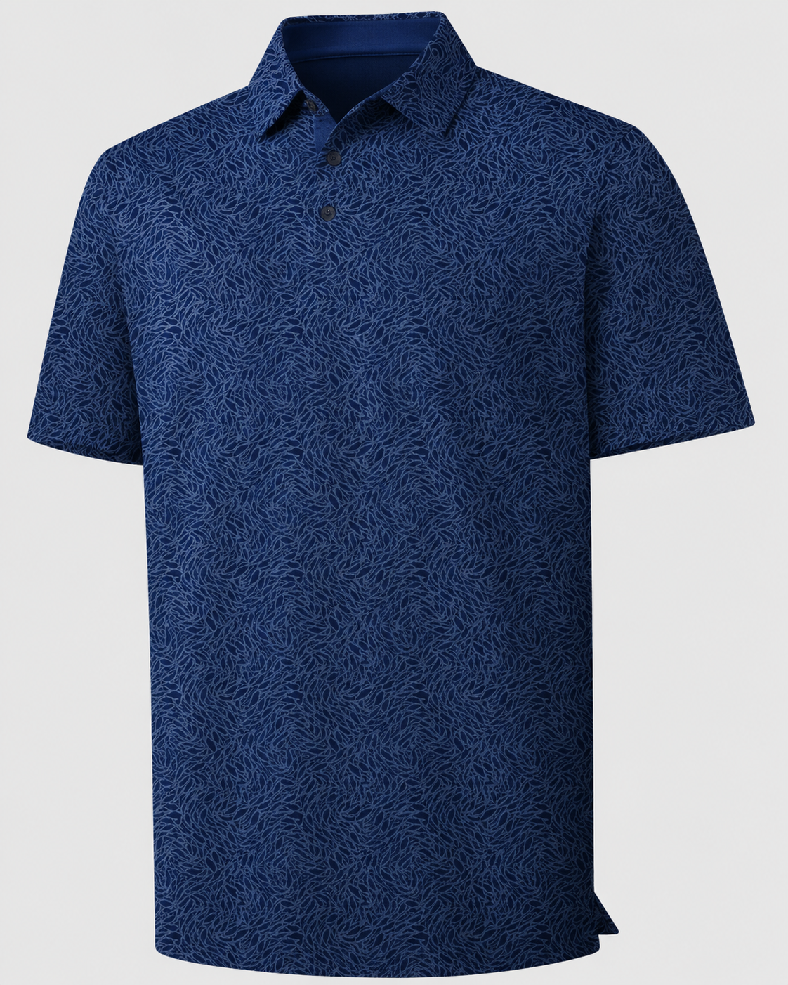 Men's Printed Moisture-Wicking Golf Polo Shirt