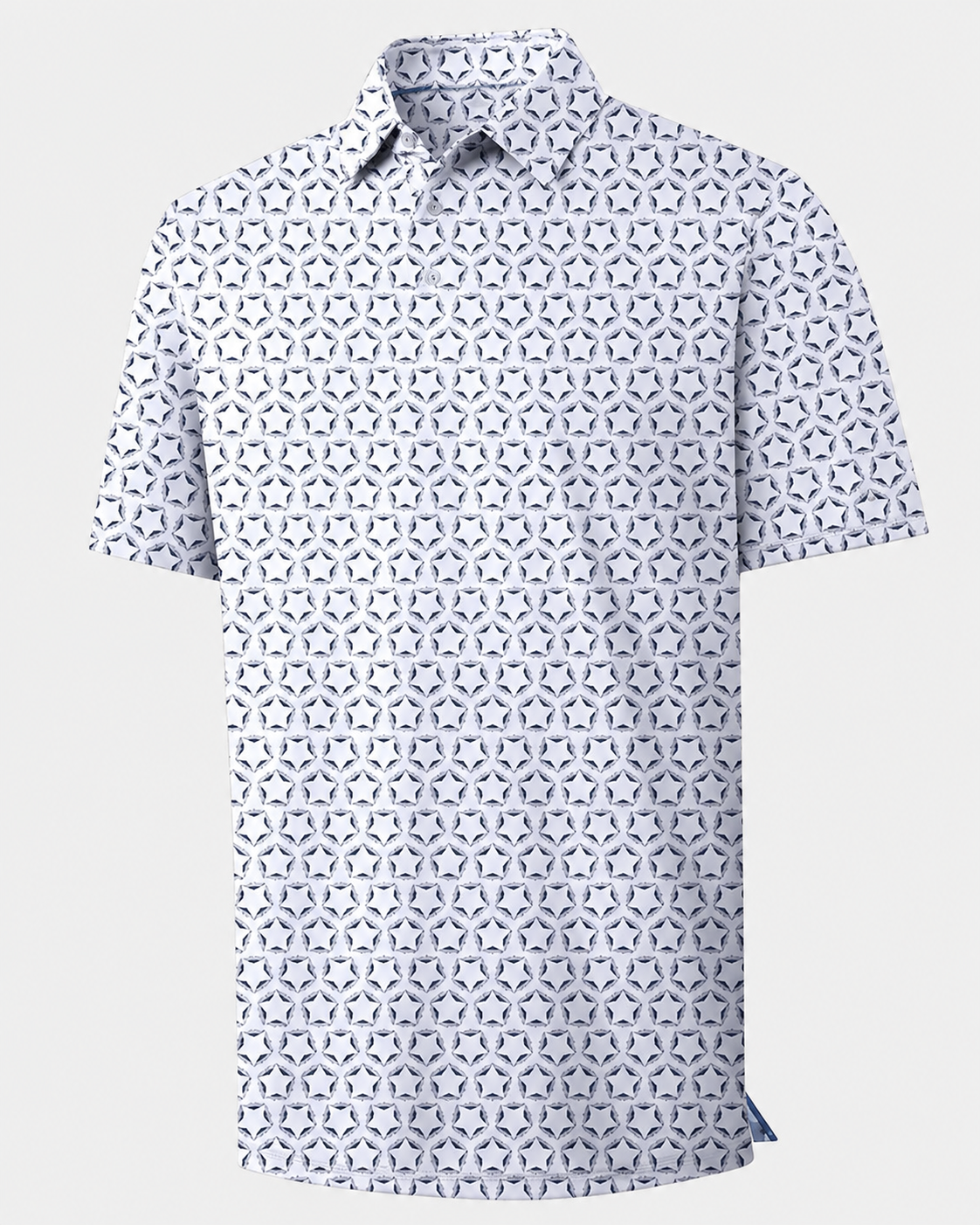 Men's Printed Moisture-Wicking Golf Polo Shirt
