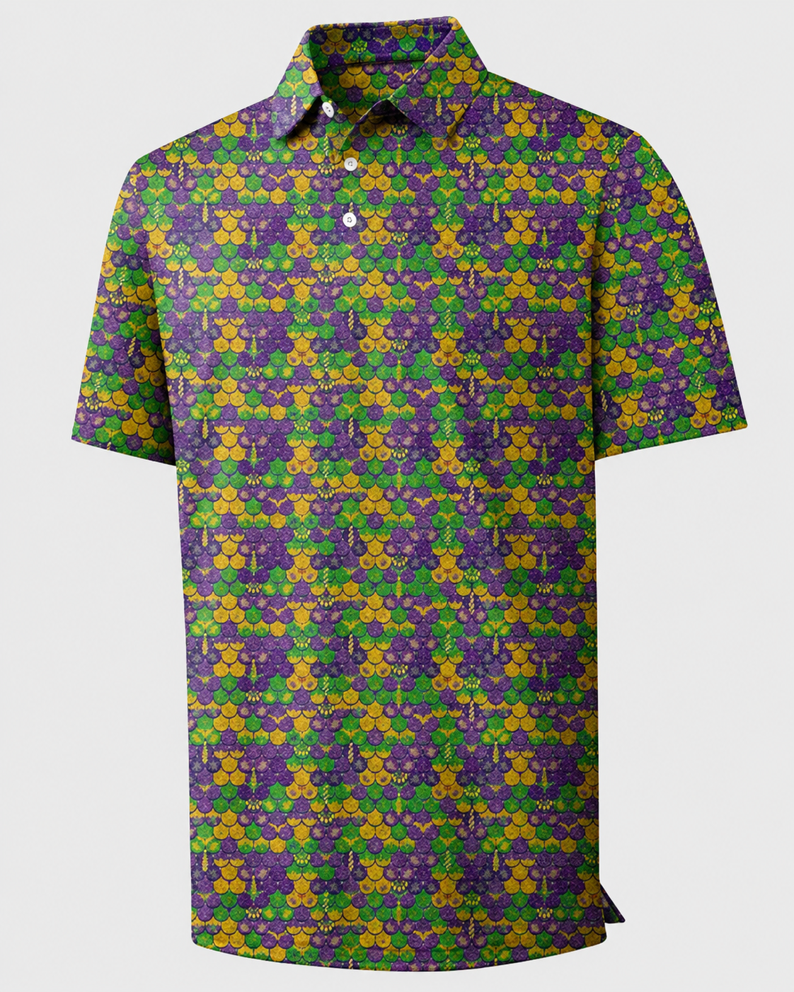 Men's Printed Moisture-Wicking Golf Polo Shirt
