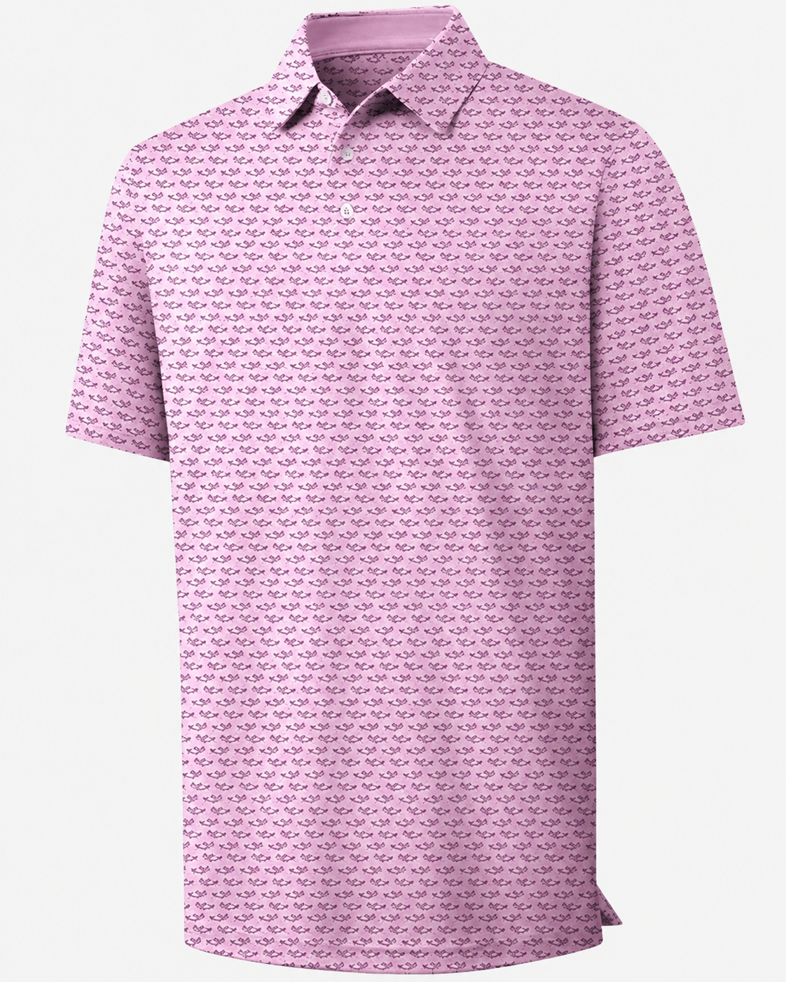Men's Printed Moisture-Wicking Golf Polo Shirt