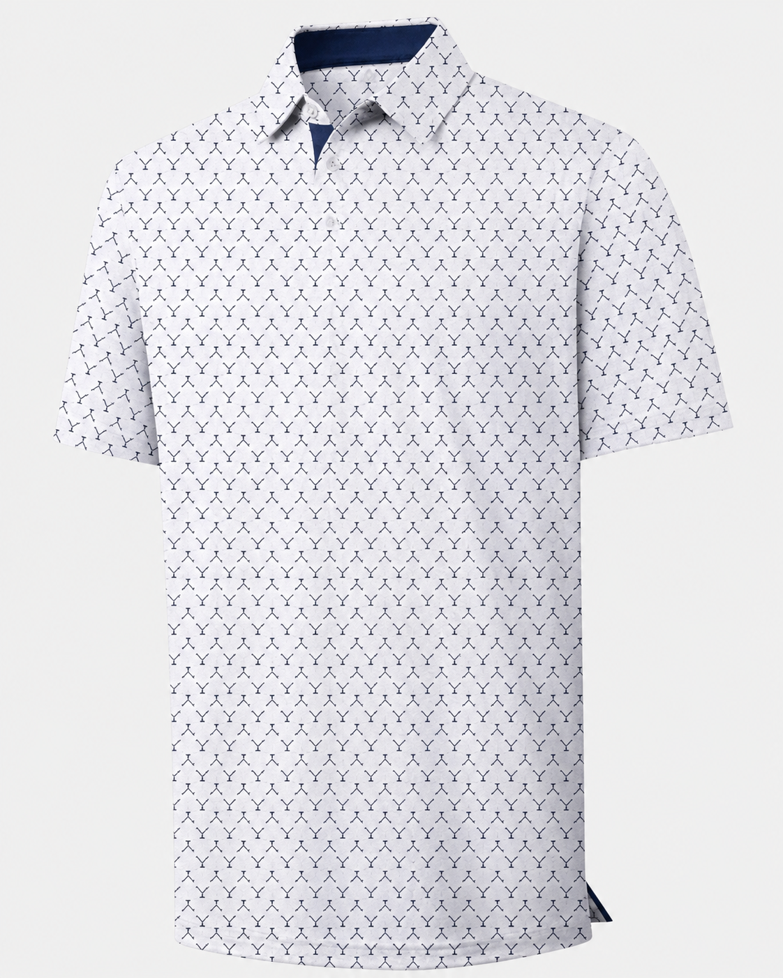 Men's Printed Moisture-Wicking Golf Polo Shirt