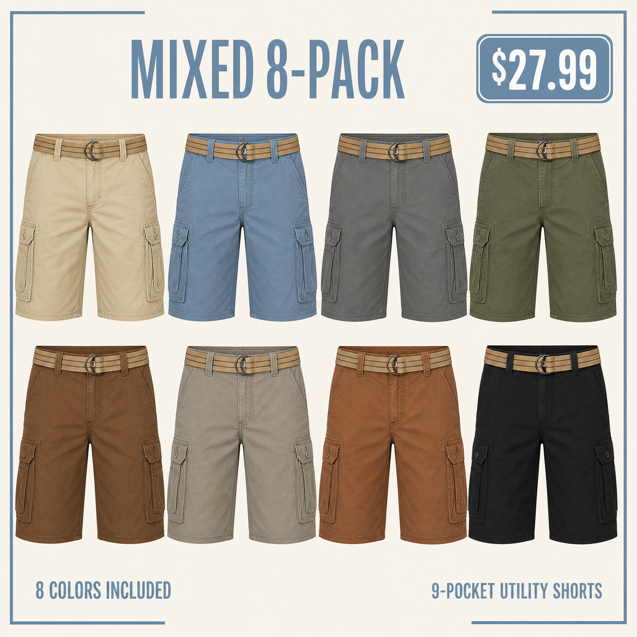 Mixed 8-Pack offer: eight colors included