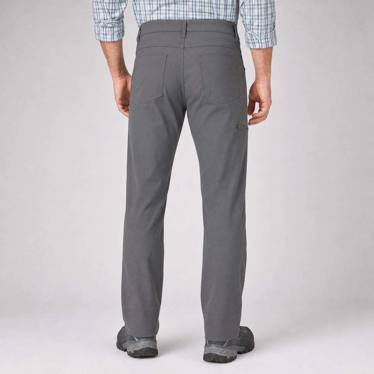Back view of men's utility stretch pants