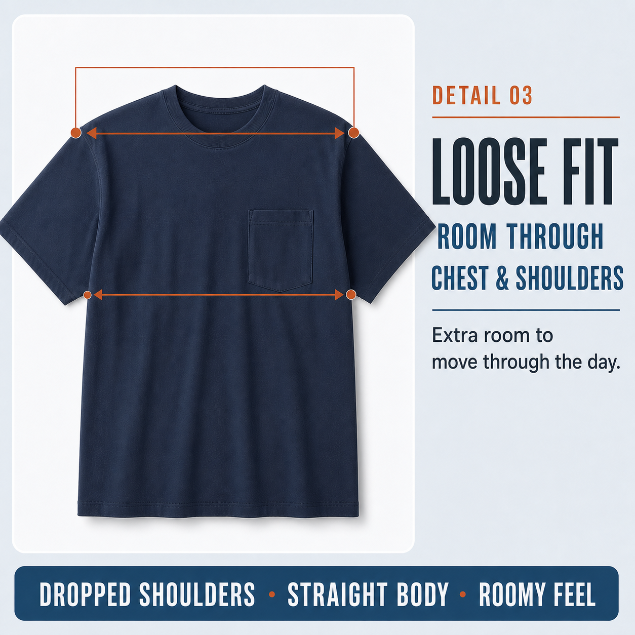 Loose-fit construction detail