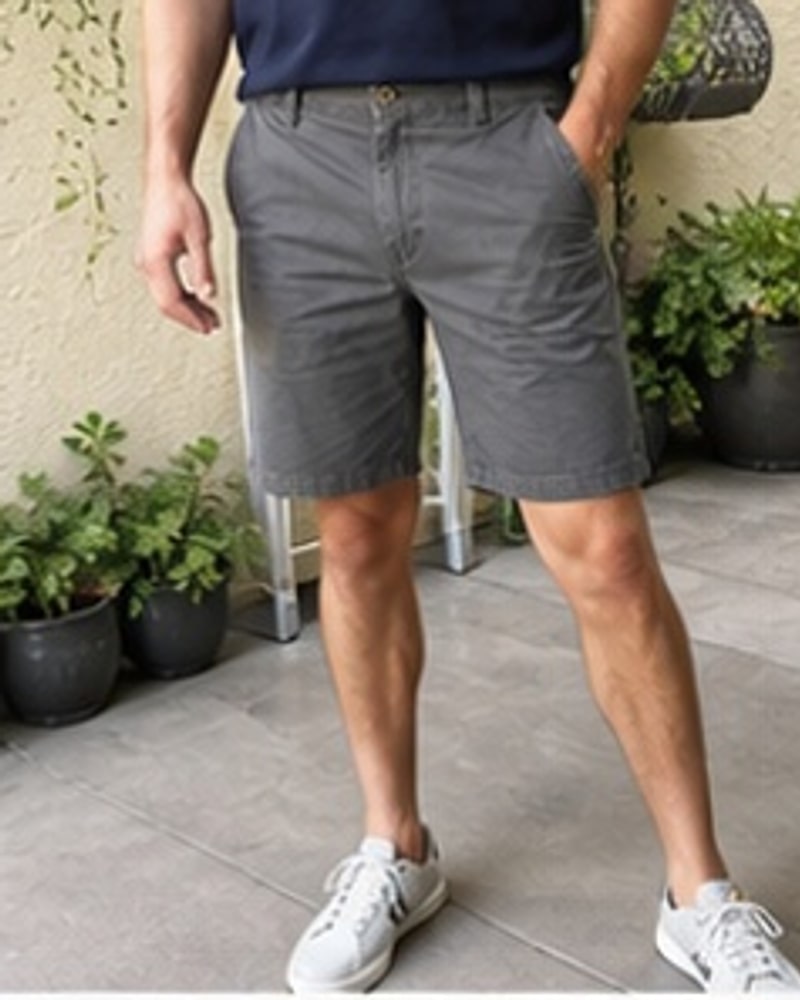 Natural phone-style photo of Men's Relaxed Fit Twill Shorts Multipack