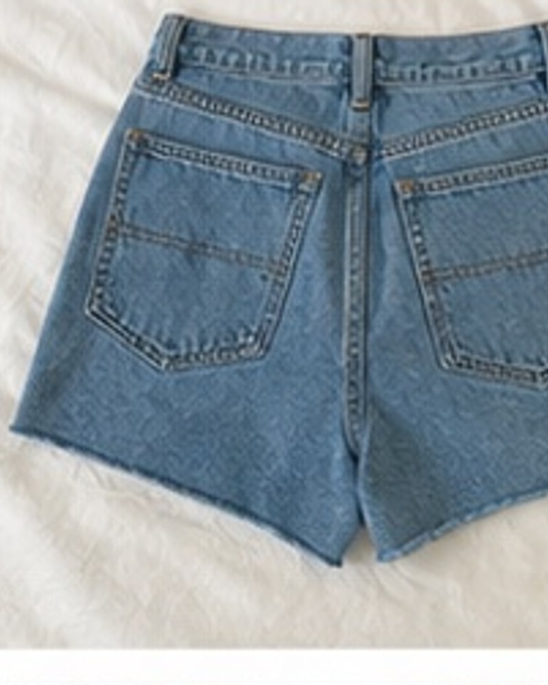 Natural phone-style photo of Women's Low-Rise Carpenter Denim Utility Shorts Multipack