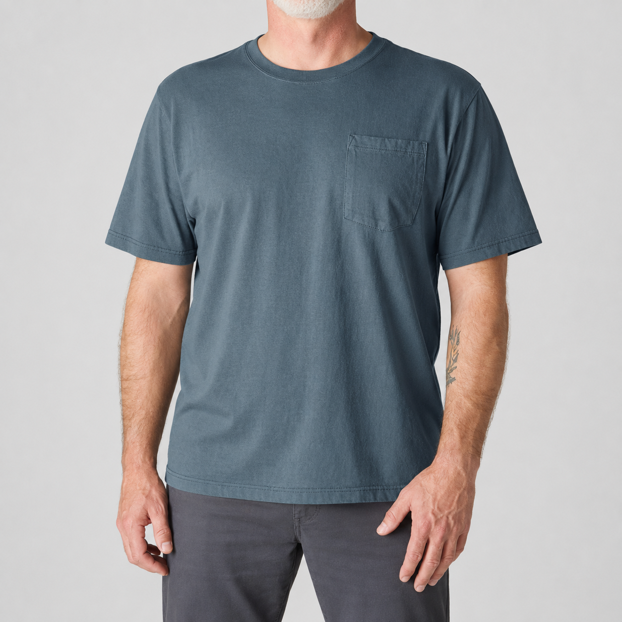 Faded Slate Blue front model image