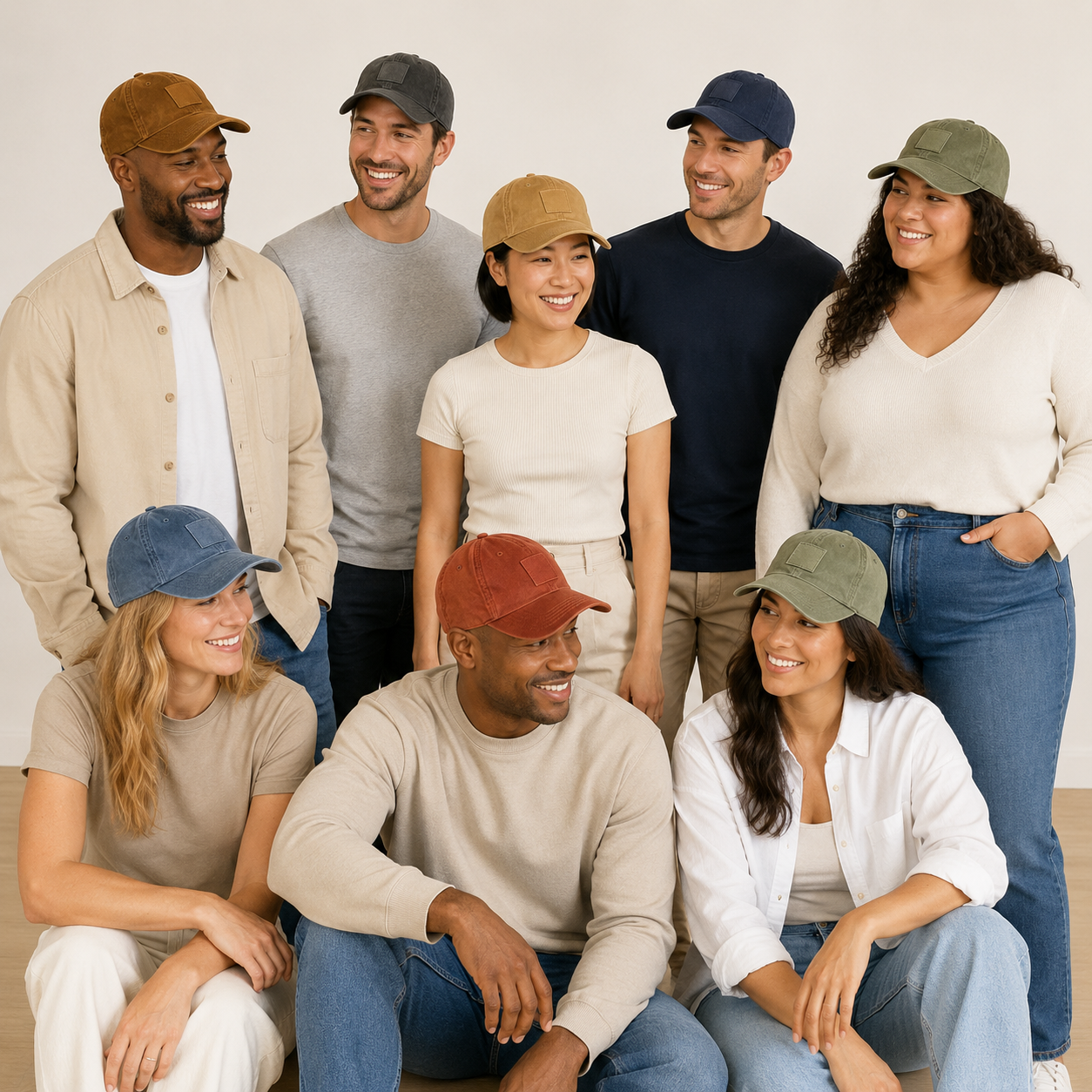 Mixed 16-Pack washed canvas baseball cap bundle