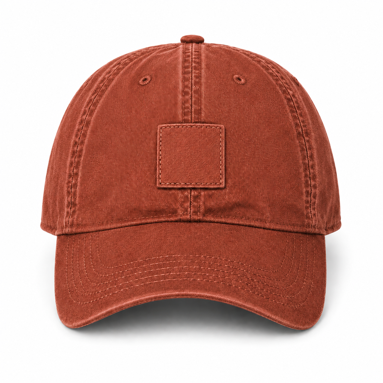 Brick Rust adjustable baseball cap front view