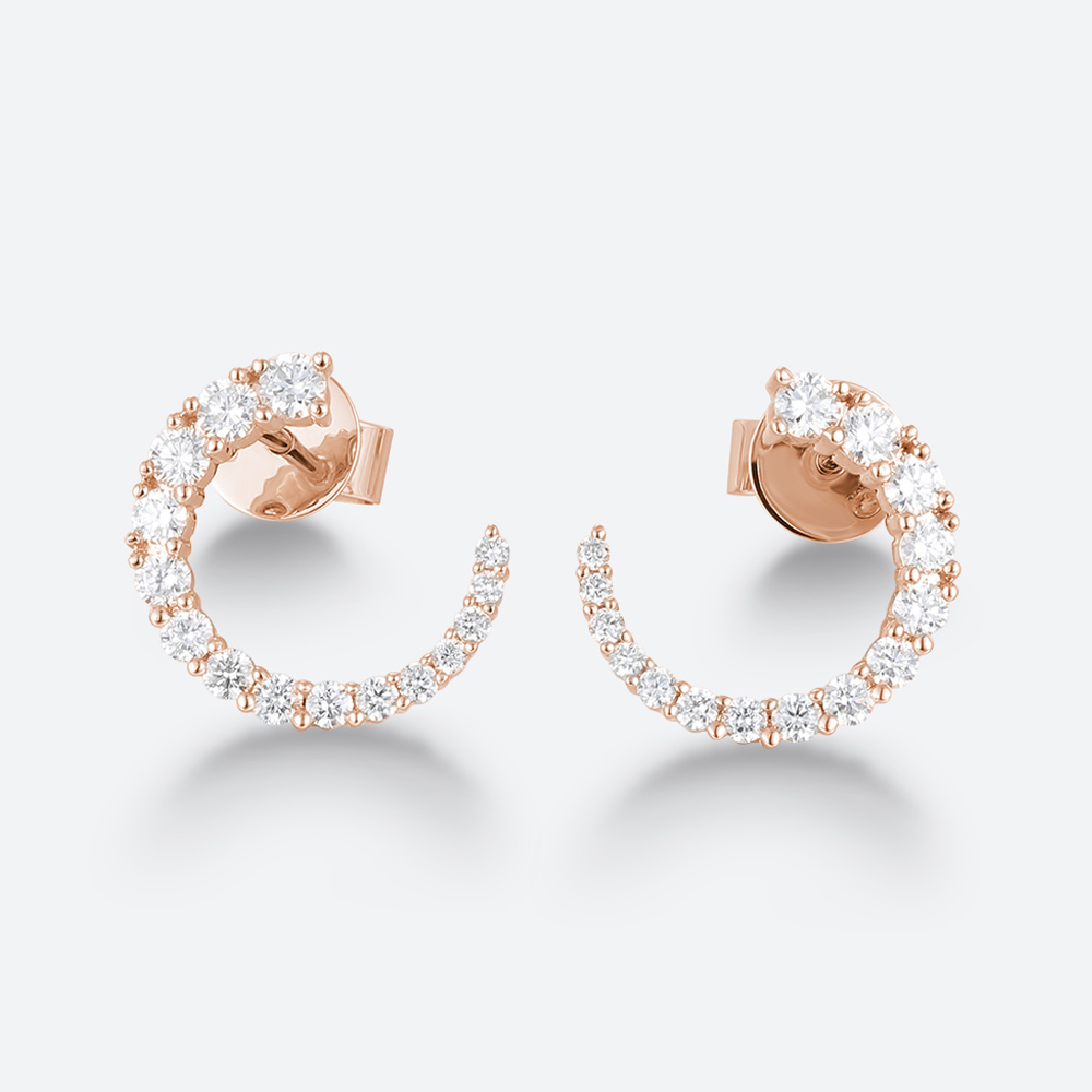 Lab Grown Diamond Earrings Gold Diamond Stud Earrings