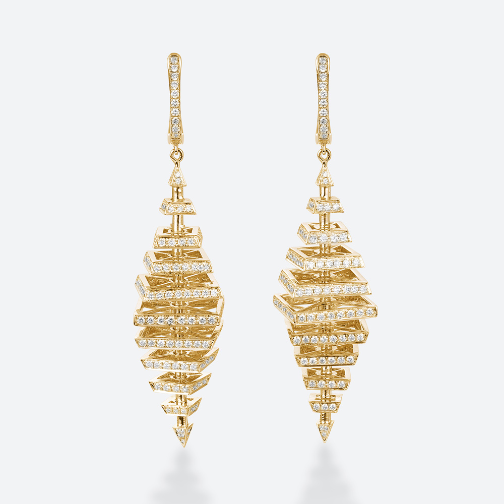 Drop Earrings Lab Diamond Earrings Helix Drop Statement Earrings